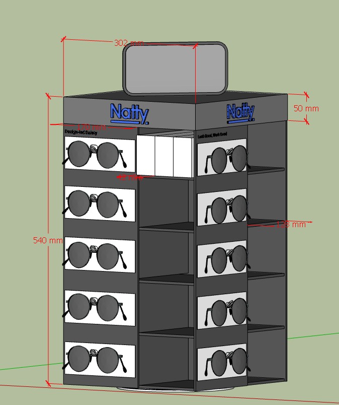 Custom Acrylic Optical Display Stand for sunglasses Eyewear
