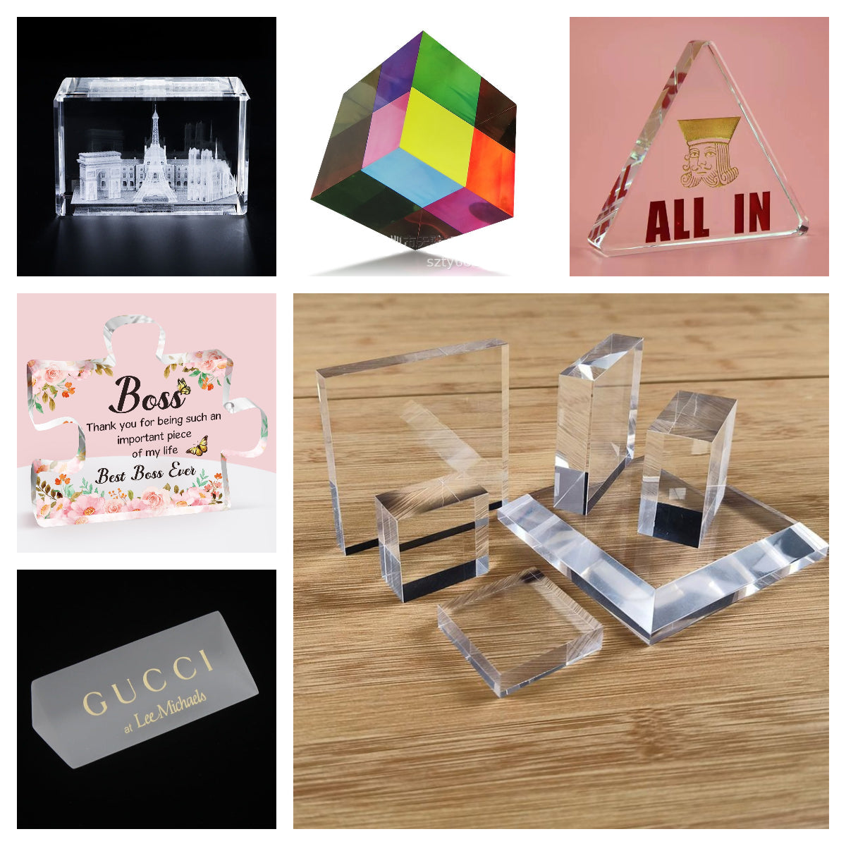acrylic block