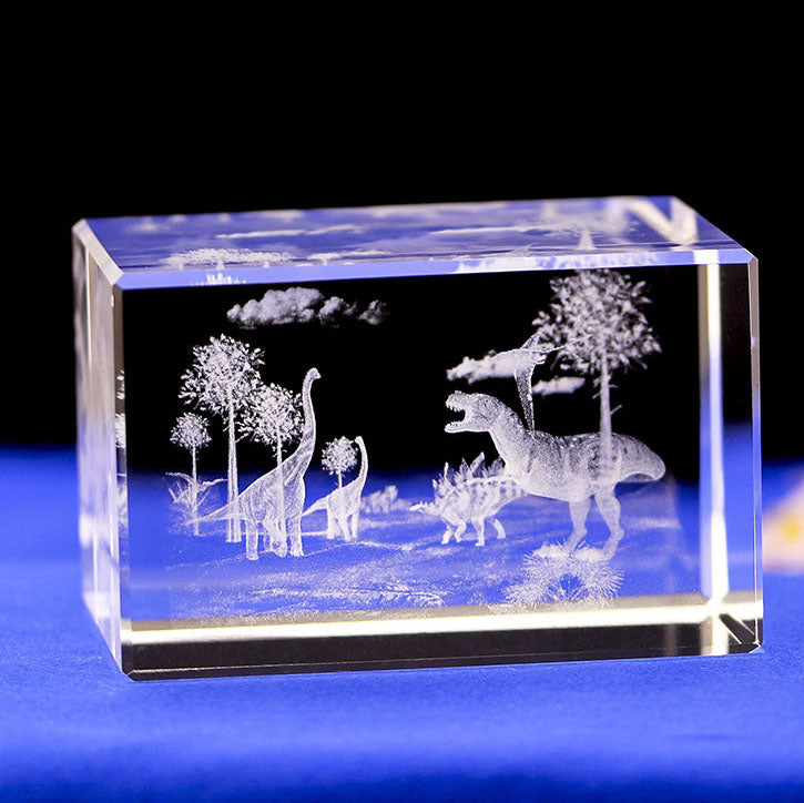 3D Laser Engraved Crystal Block Warship Aircraft Carrier Military Souvenir Trophy Gift