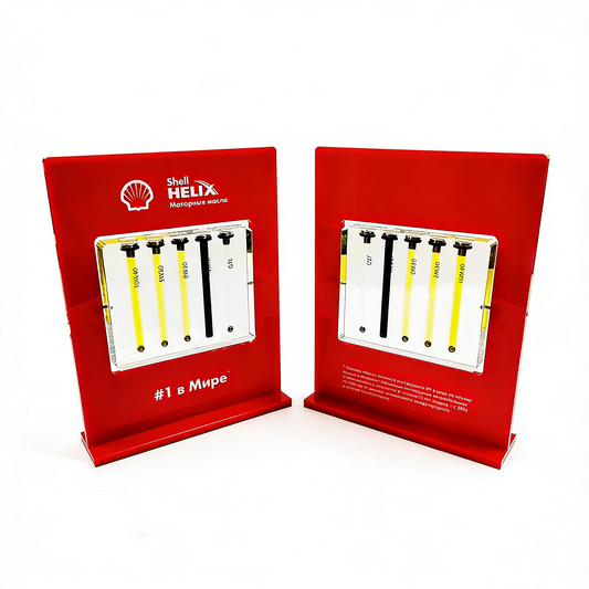 customized acrylic Engine Oil Display  stands