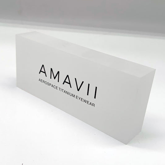 High transparent solid acrylic block for display stands