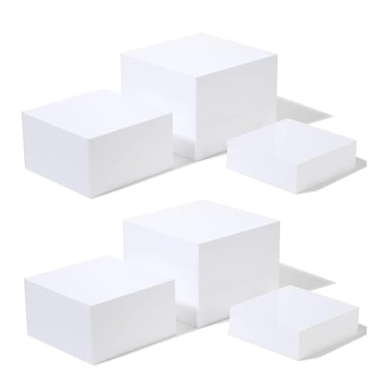 Custom Clear Acrylic Step Display Risers, Square Tiered Buffet Food Stand for Party, Bakery, Retail Product Display