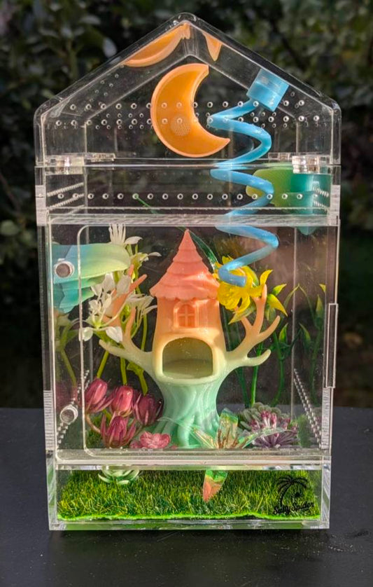 Custom Clear Acrylic Spider Pet Box Stackable Reptile Tarantula Feeding Breeding Container